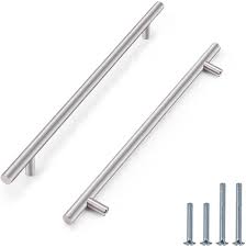 Important message from newage products. Pinlin 20 Pack Kitchen Door Handles 224mm Hole Centre Brushed Nickel Cabinet Handles Stainless Steel Cupboard T Bar Handle Screws Included Amazon Co Uk Diy Tools