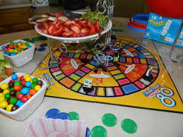 Give plain old water bottles a makeover as well. Board Game Themed Party We Recommend Name 5 Flippin Out Encore And Oddly Obvious Breakfast For Kids Gambling Party Party Themes