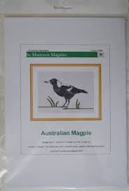 No partial or special stitches required. Counted Cross Stitch Australian Birds Australian Magpie 27 03 X 15 60cm