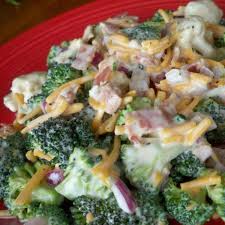 Broccoli And Cauliflower Salad Cauliflower Salad Broccoli Cauliflower Salad Recipes