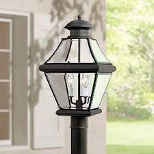 Rutledge Collection Black 20 1 2 High Outdoor Post Light M8908 Lamps Plus Outdoor Post Lights Lamp Post Lights Post Lights