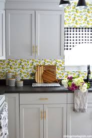 Black And Gold Kitchen Wallpaper Kitchen Reno Final Reveal Kitchen Wallpaper Kitchen Design Brick Wallpaper Kitchen