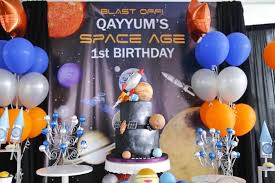 Rocket centerpieces spaceship decorations space party. Kara S Party Ideas Outer Space Birthday Party Kara S Party Ideas