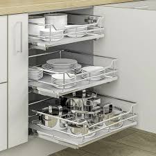 A pull out shelf, also known as a glide out shelf, roll out shelf or slide out shelf, is a shelf that can be moved forward on slides (also known as rails) that allow each shelf to extend from the cabinet to maximize storage and accessibility at the back of a cupboard or cabinet. Soft Close Pull Out Baskets