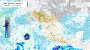 Se alejará el huracán Polo de México, mientras el Monzón y vaguadas mantienen lluvias benéficas esta tarde-noche