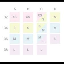 victorias secret pink bralette size chart