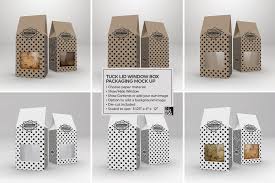 Download Tuck Lid Window Box Mockup Food Box Packaging Box Mockup Packaging Mockup