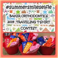 Baker Orthodontics 2014 Traveling T Shirt Contest Kicks Off Today Check Out All Orthodontic Contests Pediatric Dental Office