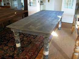 Farm Table With Antique Porch Post Legs Farm Table Dining Table Legs Table