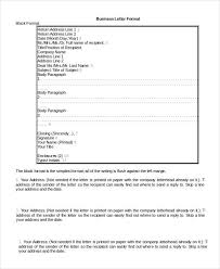 Formal Letter Format Sample Example Template Source Template Formal Business Letter Format Business Letter Format Formal Business Letter