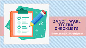 The Qa Software Testing Checklists Sample Checklists Included