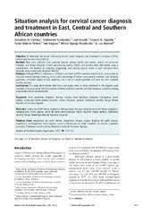 As a reason of these factors, it is difficult to determine the optimal treatment. Situation Analysis For Cervical Cancer Diagnosis And Treatment In East Central And Southern African Countries