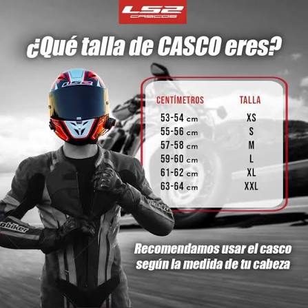 😎Biker, &iquest;𝗦𝗮𝗯𝗲𝘀 𝗾𝘂&eacute; 𝘁𝗮𝗹𝗹𝗮 𝗱𝗲 𝗰𝗮𝘀𝗰𝗼 𝗲𝗿𝗲𝘀? Al escoger  tallas de cascos de motos, lo primero que debes hacer es: 🏍💨 1.  𝗠𝗲𝗱𝗶𝗿 𝗲𝗹 𝗰𝗼𝗻𝘁𝗼𝗿𝗻𝗼 𝗰𝗿𝗮𝗻𝗲𝗮𝗹 𝗱𝗲 𝘁𝘂 𝗰𝗮𝗯𝗲𝘇𝗮 ☑ 2.  𝗨𝘁𝗶𝗹𝗶𝘇𝗮𝗿