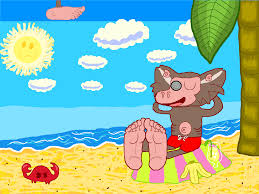 Dr. Badboon relaxing at the beach 