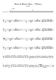 E5 d5 back in black. Back In Black Bass Part One Sheet Music For Drum Group Guitar Bass Mixed Quintet Musescore Com