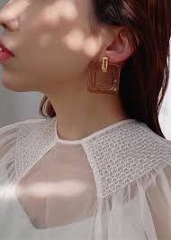 ルーカスジャック/ Ｗinning Taupe スクエアイヤリング