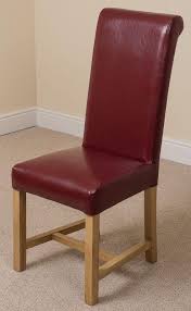 Washington Scroll Top Leather Dining Chair Burgundy Dining Chairs Leather Dining Chairs Modern Leather Dining Chairs