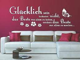 G566 Spruch Wandtattoo Glucklich Sein Bedeutet Nicht Aufkleber Zitat Spruche Ebay