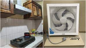 Sirkulasi udara yang berkualitas, karena memang ia mengandalkan sistem pembuangan udara kotor dengan memakai ventilator. 6 Model Exhaust Fan Dapur Dengan Harga Bersahabat Meski Kompor Ngebul Terus Nggak Bikin Pengap