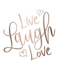 Rose Goud Folie Print Afdrukbare Muur Kunst Live Laugh Love Printable Inspirational Quotes Gold Quotes Rose Gold Print