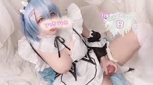 Crossdresser - Cute trap - Look At My Cum- Cosplayer [Momo] No Ejaculation  Resume Scene 1 - Japanese cosplay