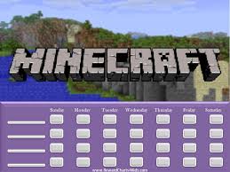 Minecraft Behavior Charts Behaviour Chart Reward Chart Reward Chart Kids