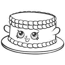 Follow along with me and hads, learn how to draw cupcake chic with us! Bree Birthday Cake Shopkin Coloring Page Free Printable Coloring Pages For Kids