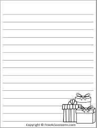 Free Christmas Lined Paper For Writing Free4classrooms