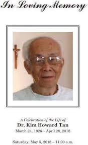 Full article: A tribute to Tan Kim Hong: march 24, 1926