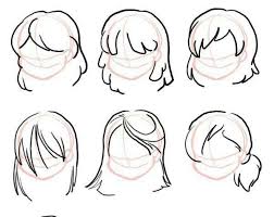 Pin By Red Among Us Plushie On Art Easy Hair Drawings Cartoon Hair Cute Easy Drawings