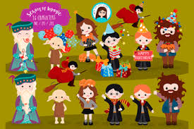 Harry Potter Birthday Clipart By Cute Little Clipart Tpt All of these harry potter clipart resources are for free download on pngtree.