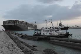 The ship, called the ever given, became horizontally wedged in the waterway following heavy winds. Jmkeciubzr1hpm