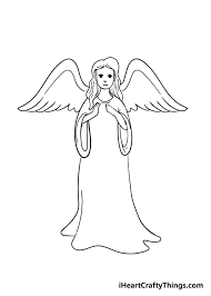 28 angel drawings free drawings download free premium. Angel Drawing How To Draw An Angel Step By Step