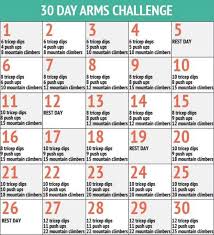 30 Day Arm Challenge Workouts Arm Challenge 30 Day Arm Challenge 30 Day Workout Challenge