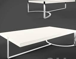 Glass chrome steel base marble base. Diapason Coffee Table By Roche Bobois 3d Model