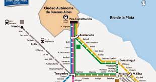 Su mundo es sin fronteras. Mapa Linea Roca Imprimible Noticias Horariostren