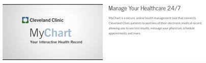 Www Clevelandclinic Org Mychart Cleveland Clinic My Chart