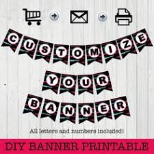 Diy Banner Printable Tiktok Instant Download Printables Banner Custom Wording Happy Birthday Banners Party Banner Tik Tok Party Diy Printable Banner Diy Banner Happy Birthday Banners