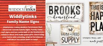 They are so versatile, and can be used in almost any style of home, from the most contemporary to the ultra traditional and everything in between. Family Name Wall Signs Form Widdlytinks Family Name Signs