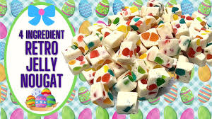 These candies don't taste then maybe we'd get to see a lovely christmas nougat baby that actually belongs in the family. 4 Ingredient Retro Jelly Nougat Homemade Easter Treat Youtube