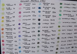 Pastel Pencil Colour Charts Colin Bradley Art
