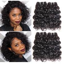 Natural hair refers to black hair that hasn't been chemically altered with straighteners, relaxers or texturizers. 8a Brazilian Water Wave Bundles Short Wet And Wavy Human Hair Bundles For Black Women Brazilian Curly Weave 4 Pcs 100 Unprocessed Ocean Wave Hair Extensions 8 8 8 8 50g Buy Online In Kuwait At Desertcart