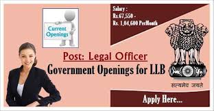 Which are the best colleges for becoming a government lawyer? Government Legal Officer Openings For Llb Salary Rs 55 600 Per Month
