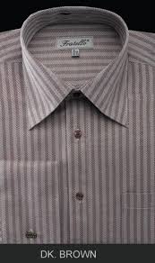 1930s Style Mens Shirts Dress Shirts And Casual Shirts Dark Brown Dress Shirt Brown Shirt Dress Herringbone Dress Shirt