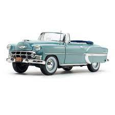 1953 Chevrolet Bel Air Open Convertible Horizon Blue 1 18 Diecast Model Car By Sunstar Chevrolet Bel Air Diecast Model Cars Car Model