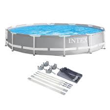 Videos you watch may be added to the tv's watch history and influence tv recommendations. Intex 26710eh Prism 12ft X 30in Metal Frame Outdoor Above Ground Round Swimming Pool With Protective Canopy Filter Pump Not Included Target