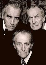 Tres maestros del terror 🙌🏾 🎬 Cristopher Lee, Peter Cushing y Vincent  Price