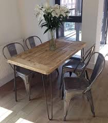 Custom Diy Dining Table With Hairpin Legs Dining Room Industrial Diy Dining Table Pallet Dining Table