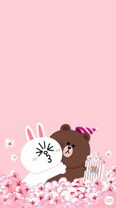 Cute hello kitty desktop wallpaper. Wallpaper Line Lucu Pink Cartoon Illustration Clip Art 2073661 Wallpaperkiss