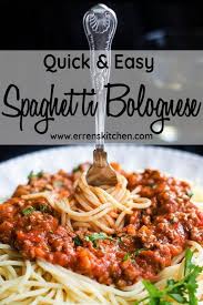 Quick Easy Spaghetti Bolognese Meat Sauce Recipe Easy Spaghetti Easy Spaghetti Bolognese Bolognese Recipe